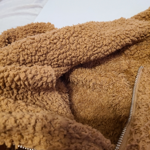 COPY - Plus Size Spring Sherpa Teddy Jacket Size Women 3X - Picture 6 of 12